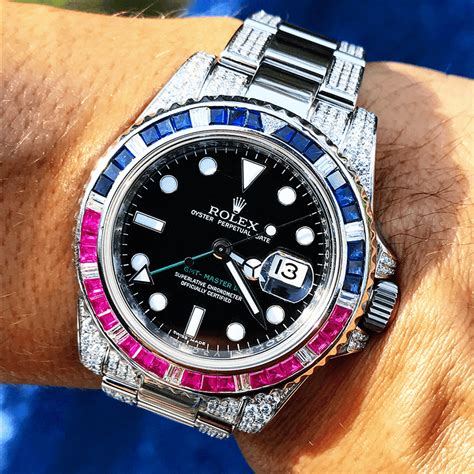 rolex submariner pepsi bezel|Rolex gmt Pepsi holes.